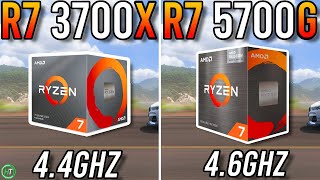 Ryzen 7 3700X vs Ryzen 7 5700G  Any Difference [upl. by Lindell]