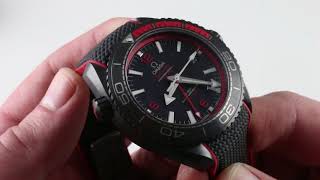 Omega Seamaster Planet Ocean quotDeep Blackquot 21592462201003 Luxury Watch Review [upl. by Yrbua]