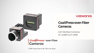 Vieworks VC21MDF amp VT9K5F Introduction  CoaXPressoverFiber Cameras [upl. by Erdda]