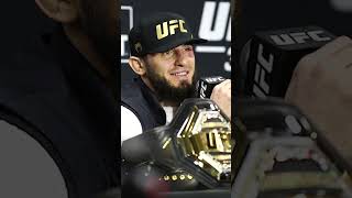 Islam Makhachev on defeating Dustin Poirier at UFC 302 shorts [upl. by Nnylarak]