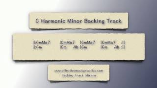 C Harmonic Minor Backing Track [upl. by Glori677]