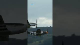 P51 Mustang Duo LowPass at Bern Airport A MustSee Performance [upl. by Anavas]