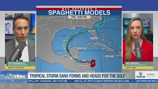 Tropical Storm Sara expected in Gulf next week [upl. by Codee]