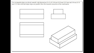 Example 42 on Isometric Projections [upl. by Dayna]