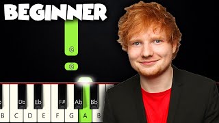 Perfect  Ed Sheeran  BEGINNER PIANO TUTORIAL  SHEET MUSIC by Betacustic [upl. by Silvana]