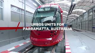 CAF Urbos units for Parramatta Australia [upl. by Certie]