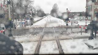 Führerstandsmitfahrt bei regen GronauEnschede BR643 [upl. by Adien]