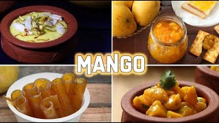 Mango Recipes  Mango Sweet recipes  Mango Indian Dessert  Quick Mango Recipes  Summer Drinks [upl. by Aisad519]