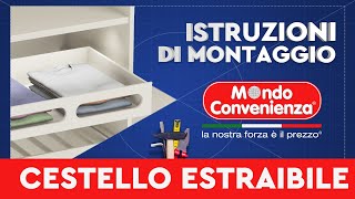 Istruzioni di Montaggio Cestello Estraibile Donatella  Mondo Convenienza [upl. by Fia904]