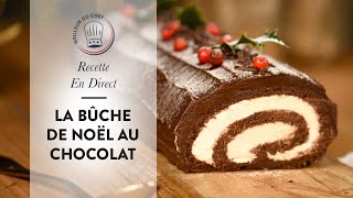 Recette de Noël  la Bûche De Noël au Chocolat [upl. by Kulsrud340]