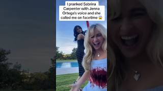 It works ‼️ shorts viral sabrinacarpenter jennaortega facetime prank voiceeffects [upl. by Enirahtac]