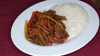 JAMAICAN PEPPERED STEAK [upl. by Minsat779]