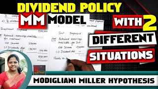 MM Model  Dividend Policy  Modigliani Miller Hypothesis  Solved Problem  By Kauserwise [upl. by Darnoc]