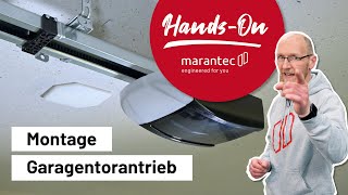 Montage Garagentorantrieb  Marantec HandsOn 🙌 [upl. by Adnulahs]