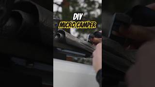 How to set up DIY Micro Camper Van for the night camping vanlife outdoorlife asmr diycamper [upl. by Nilcaj820]