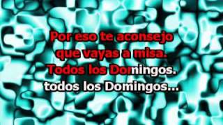 Todos los Domingos con letra  Sergio Denis Wawanco Karaoke [upl. by Artamas745]