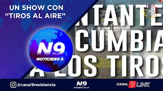 UN SHOW CON “TIROS AL AIRE”  NOTICIERO 9 [upl. by Barny]