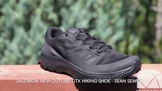 Salomon Outline GTX Shoe review  Sean Sewell SalomonOutlineGTXShoe [upl. by Twyla]