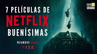 ¿No sabes qué ver 7 Buenas Películas Atrapantes en NETFLIX  Fotograma 24 con David Arce [upl. by Drawe]