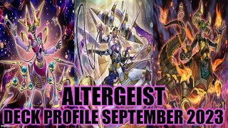 ALTERGEIST DECK PROFILE SEPTEMBER 2023 YUGIOH [upl. by Atreb]