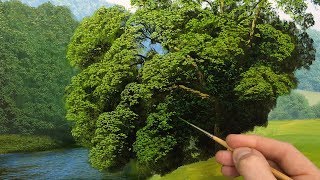 How to paint tree details  Oil painting episode 136 [upl. by Wollis]