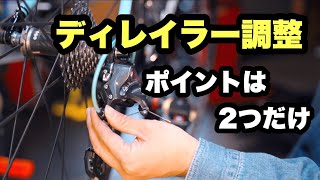 【川チュンのメンテ講座①】ディレイラー調整のポイントは２つだけ！【ビチアモーレ南麻布店】 [upl. by Stanleigh]