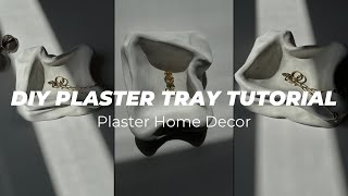 DIY Plaster Tray Tutorial  Plaster of Paris Craft Ideas Home Decor [upl. by Hulbard536]