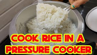 How to Cook Rice in a Pressure Cooker  Cook Rice Perfectly with Pressure Cooker [upl. by Arbed623]