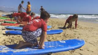 Alexandra Headland surfing lesson on the Sunshine Coast [upl. by Winfrid840]