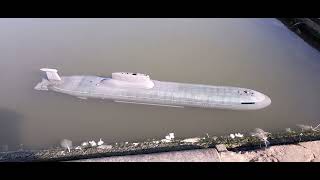 Morning tests on the electric Russian Typhoon class Rc static type dive submarine [upl. by Ong]