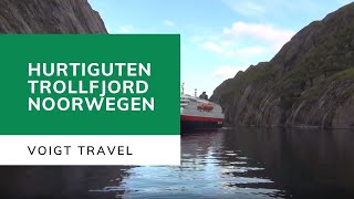 Hurtigruten in de Trollfjord in Noorwegen  Voigt Travel [upl. by Mehetabel201]