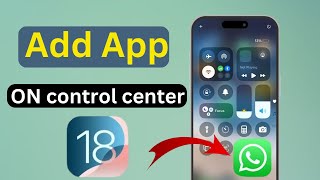 How to Add Apps ON iphone control center ios 18 [upl. by Allbee]