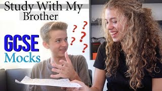 Testing my Brother on his GCSE French  Mock Revision Chilled Study With Us 💛 ad [upl. by Tiraj]