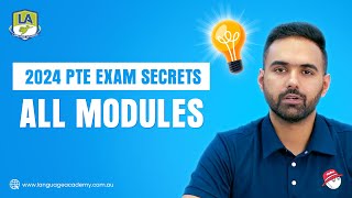 2024 PTE Exam Secrets Unveiled Expert Tips Tricks amp Strategies for all Modules  Language Academy [upl. by Aihppa]