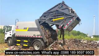 Compactor garbage truck test video [upl. by Orin]