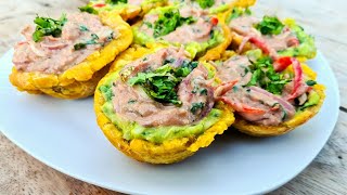 CÓMO HACER CANASTAS DE PLÁTANO CON CEVICHE DE ATÚN PASO A PASO  RECETAS PARA NEGOCIO ❤✔✔ [upl. by Eirek]