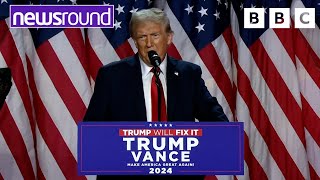 Donald Trump wins US election 2024  Newsround [upl. by Koralie619]