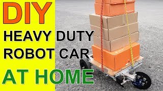 DIY Heavy Duty Robot Car using Raspberry Pi at Home  DFRobot [upl. by Aicilram705]