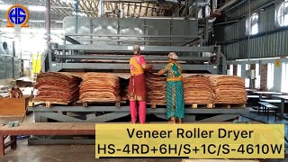 Veneer Roller Dryer  Auto Feeder  Bangladesh  Plywood Machinery  HONG SHING MACHINERY [upl. by Ebonee266]