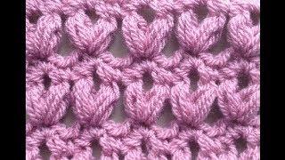 How to Crochet the V Puff Stitch Pattern 38│by ThePatternFamily [upl. by Williamson]