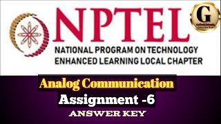 Analog Communication Assignment 6 Answer Key  NPTEL July 2024 [upl. by Adnarrim462]