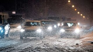 Schneefall in der Region Wenige Einschränkungen in Osnabrück [upl. by Llewsor548]