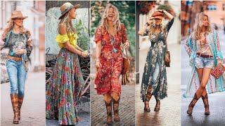 Stylish Bohemian Casual  Boho Chic Outfits 20202021 Style Ideas  Boho Outfits Inspirations [upl. by Neeleuqcaj21]