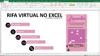 Como fazer uma Rifa Virtual no Excel  Divulgação controle sorteio e comprovante de compra [upl. by Yrffoeg]