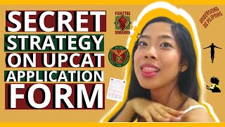 INCREASE YOUR PASSING RATE  A SECRET STRATEGY ON UPCAT APPLICATION FORMS  UPCAT TIPS AND TRICKS [upl. by Yedorb886]