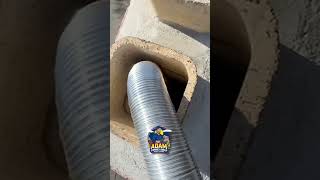 Timelapse of 4Inch Chimney Liner Installation in Denver 80202  Quick and Efficient Process [upl. by Rowley]