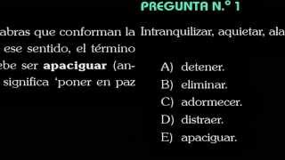 SERIES VERBALES PREGUNTAS RESUELTAS EXAMEN DE ADMISION SAN MARCOS 2014 I [upl. by Hadleigh918]