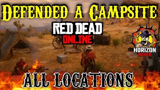 Defended a Campsite in RDR2 Online  All Locations where to Defend a Campsite in Red Dead Online [upl. by Bender]