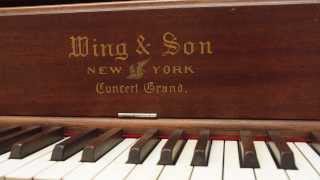 1903 Wing amp Son Five Pedal quotUpright Grandquot Piano [upl. by Forbes]