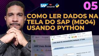 Como coletar dados na tela do Sap MD04 com Python e Streamlit [upl. by Avat]